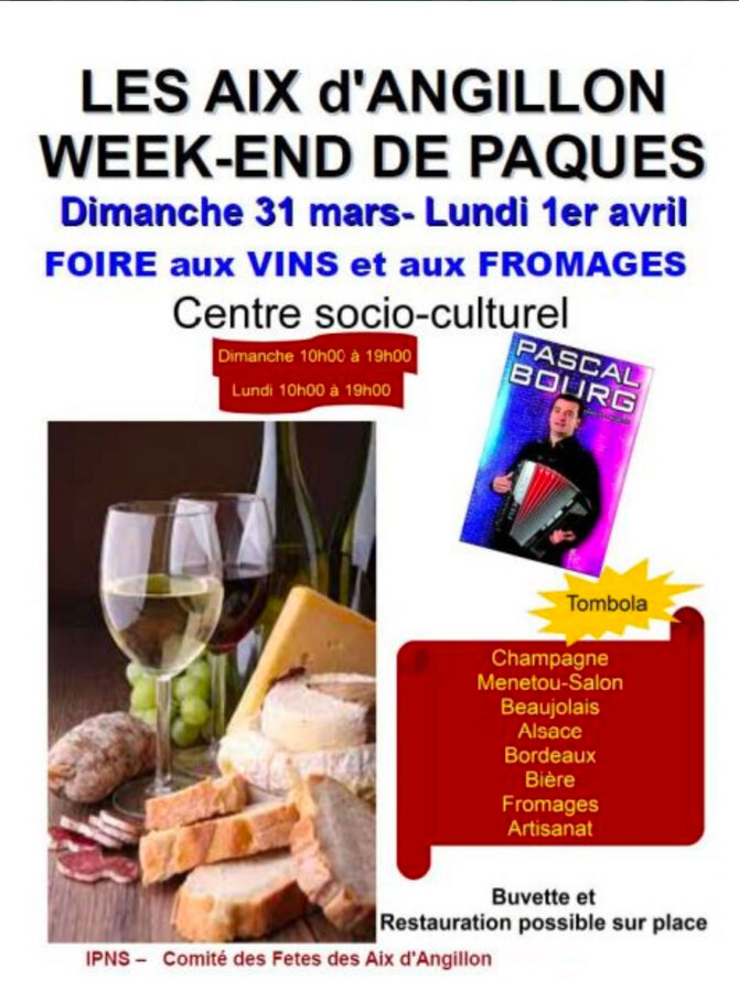 Foire aux vins et aux fromages à Aix-d'Angillon